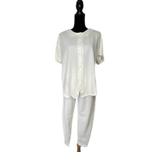 Vintage Gold Label Victoria's Secret Waffle Knit Pajama Set - Women's Size Small